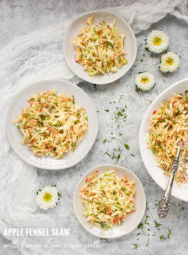 Apple Fennel Slaw - Recipe at SoupAddict.com