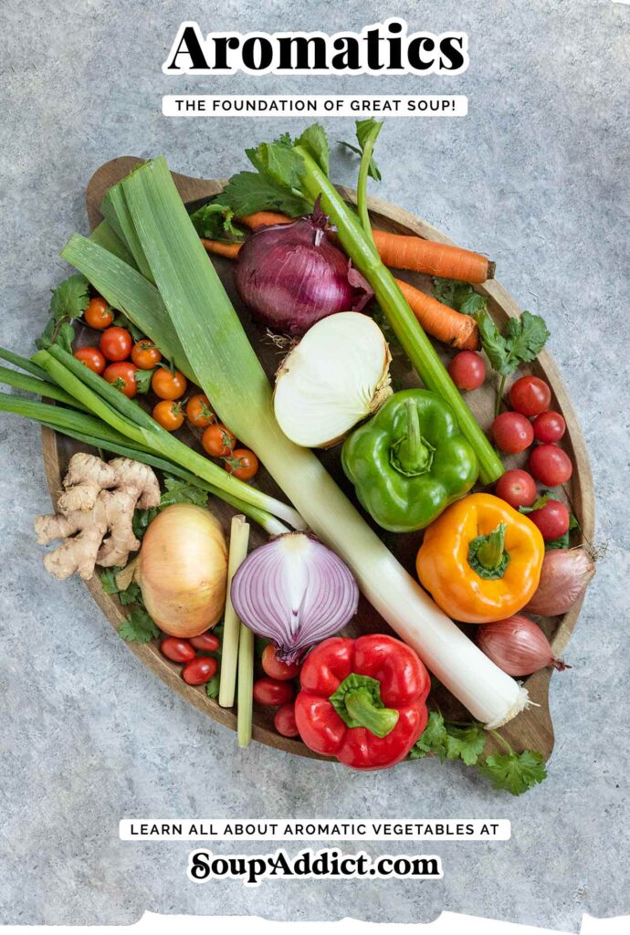 Aromatic vegetables for soup