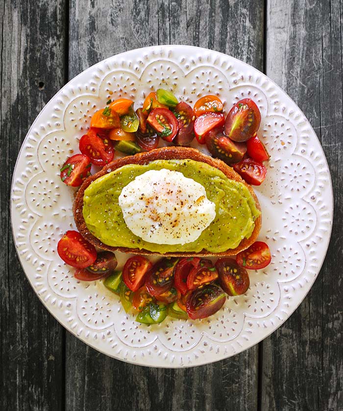 Avocado Fried Toast with Poached Egg from Soupaddict.com