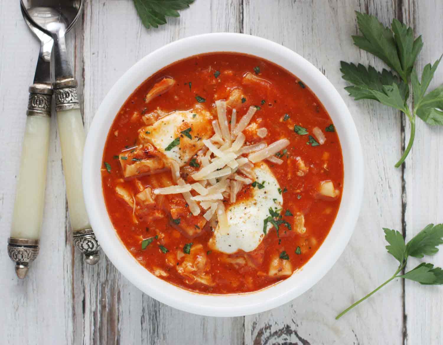 Chicken Parmesan Soup