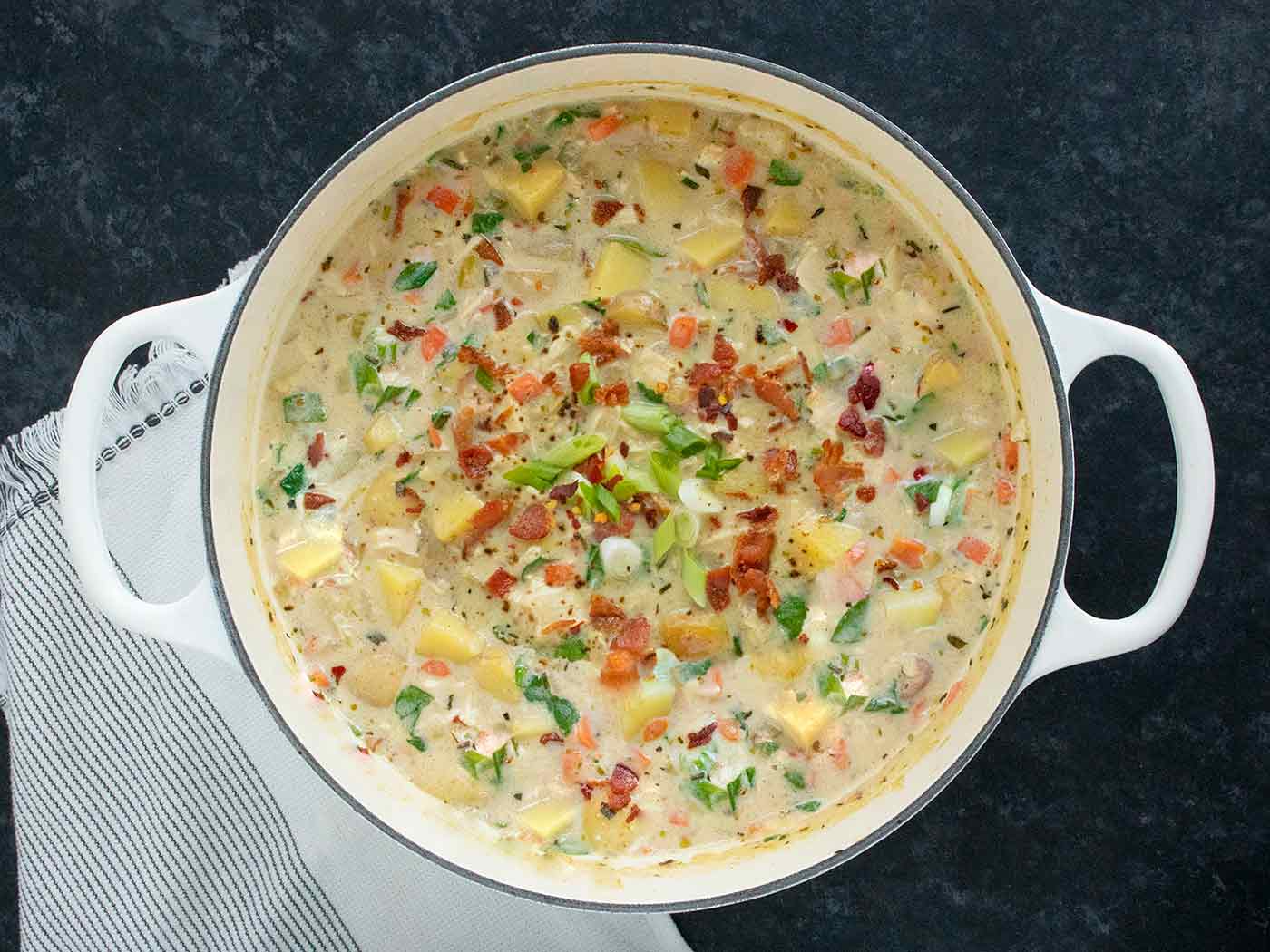 Chicken Potato Soup with Bacon