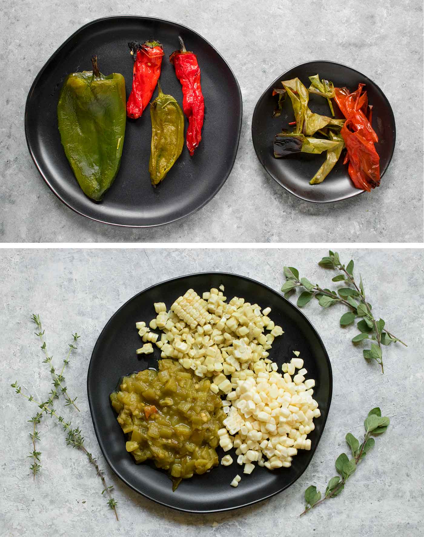 Ingredients for Smoky hatch chile corn chowder