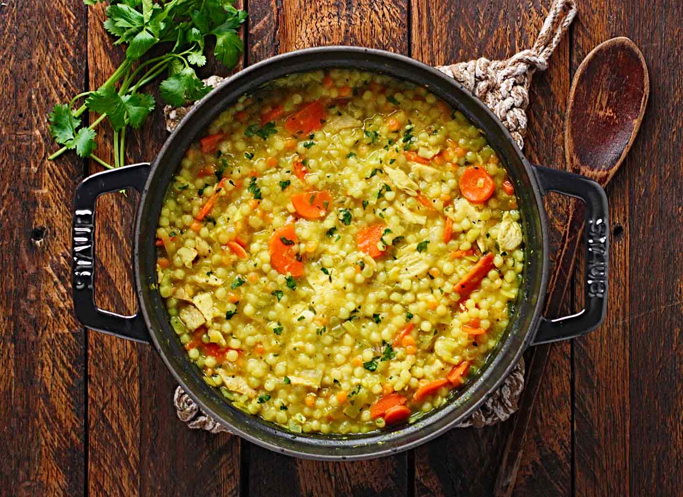 Cold-fighting Couscous Chicken Soup | Recipe at SoupAddict.com