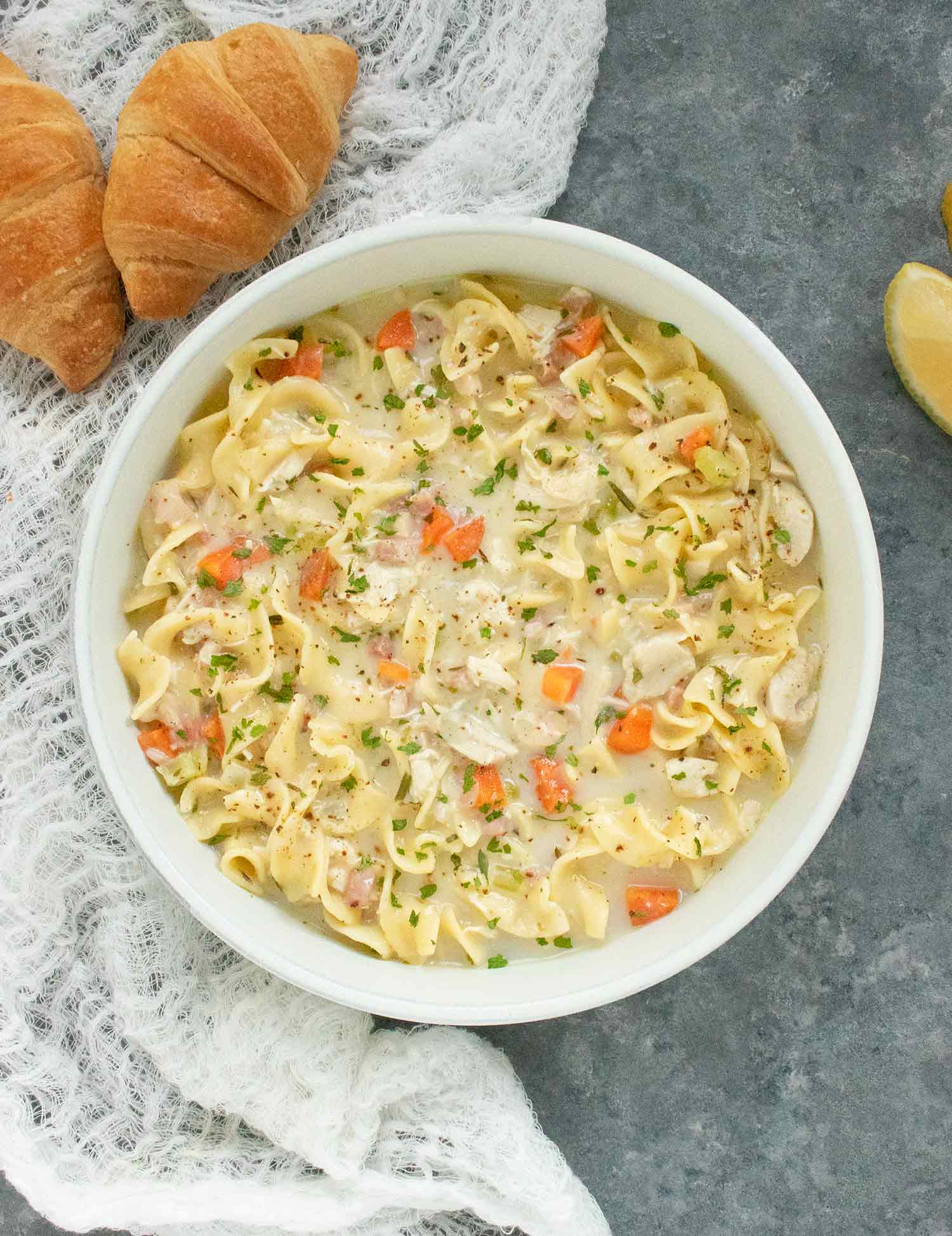 Creamy Chicken Noodle Soup