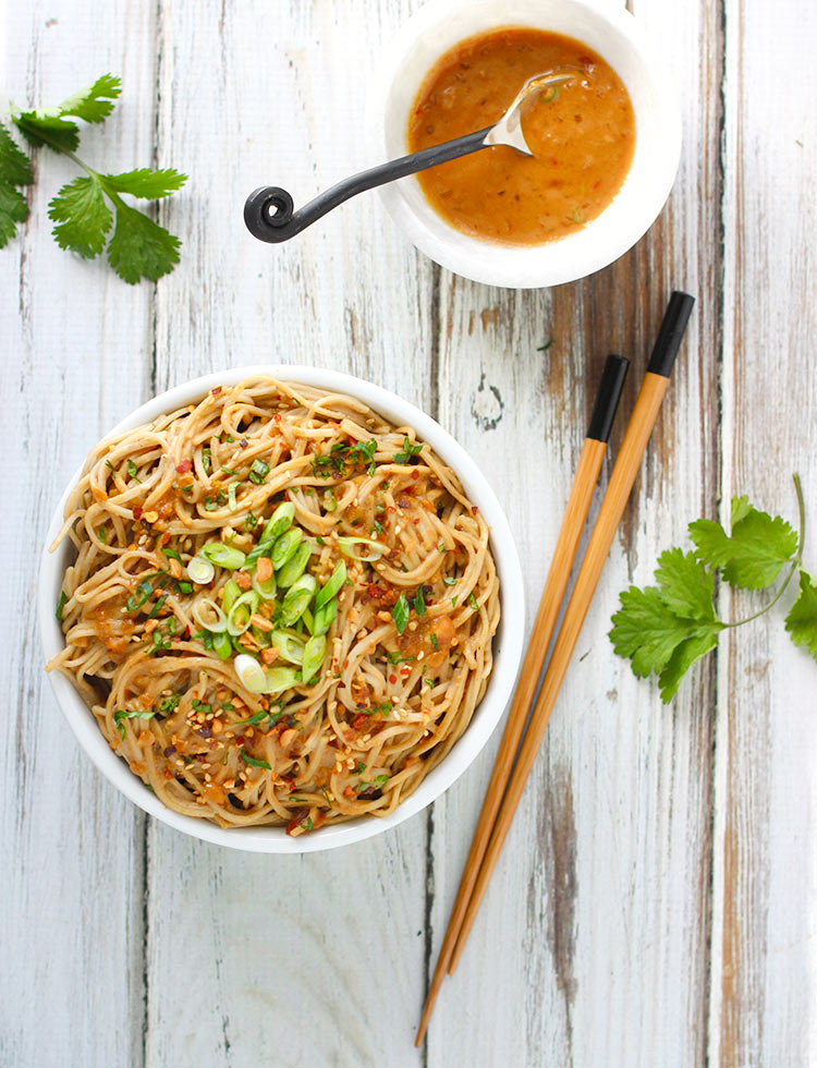 Extra Peanutty Peanut Soba Noodles from SoupAddict.com