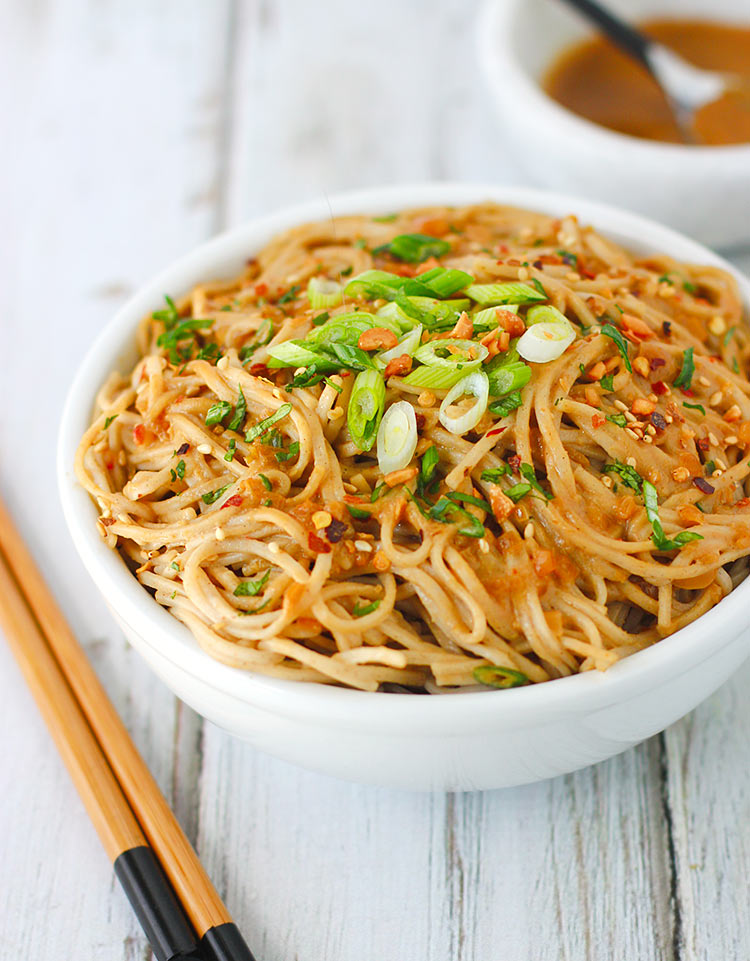 Extra Peanutty Peanut Soba Noodles from SoupAddict.com