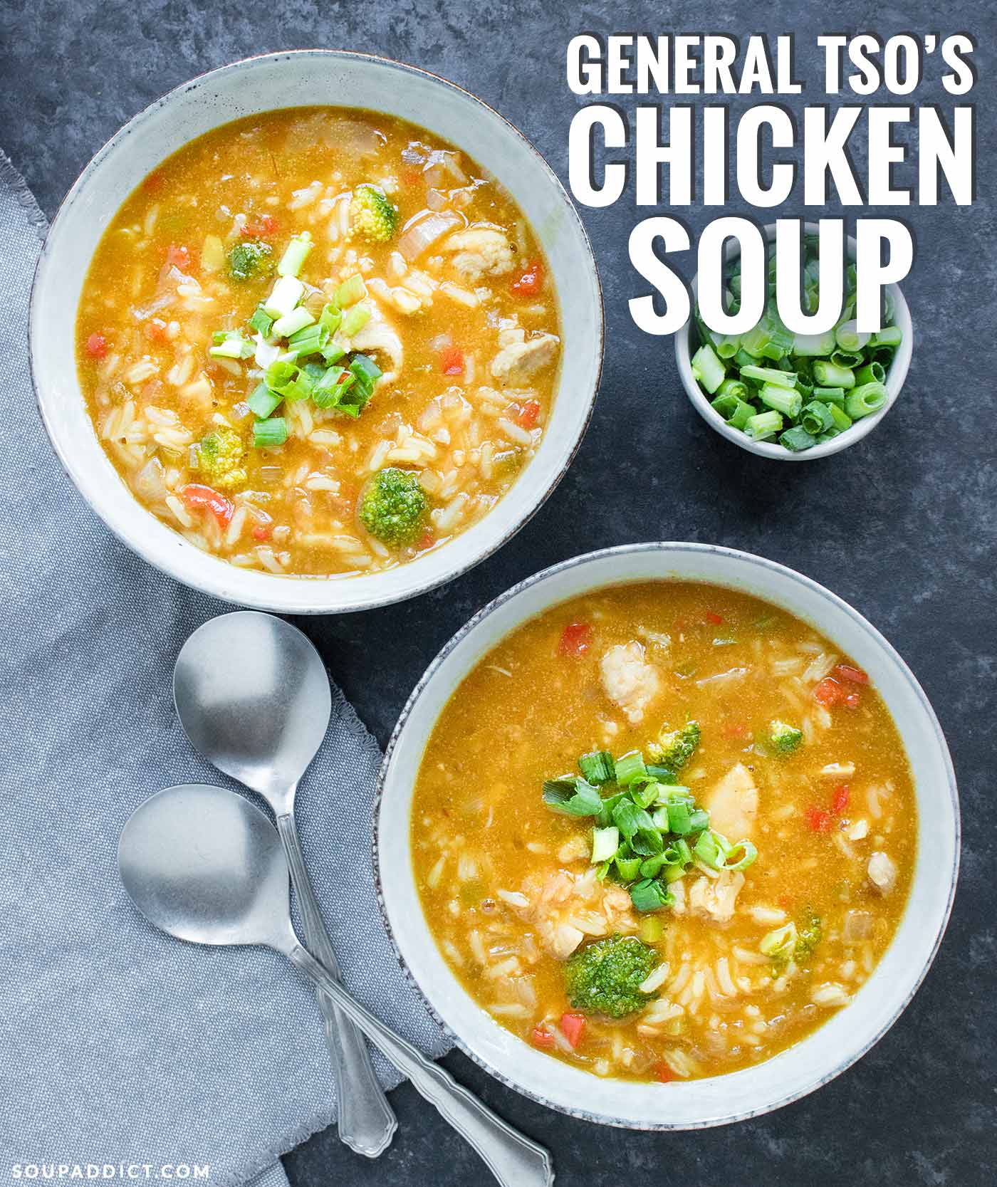 General Tso's Chicken Soup - Recipe at SoupAddict.com