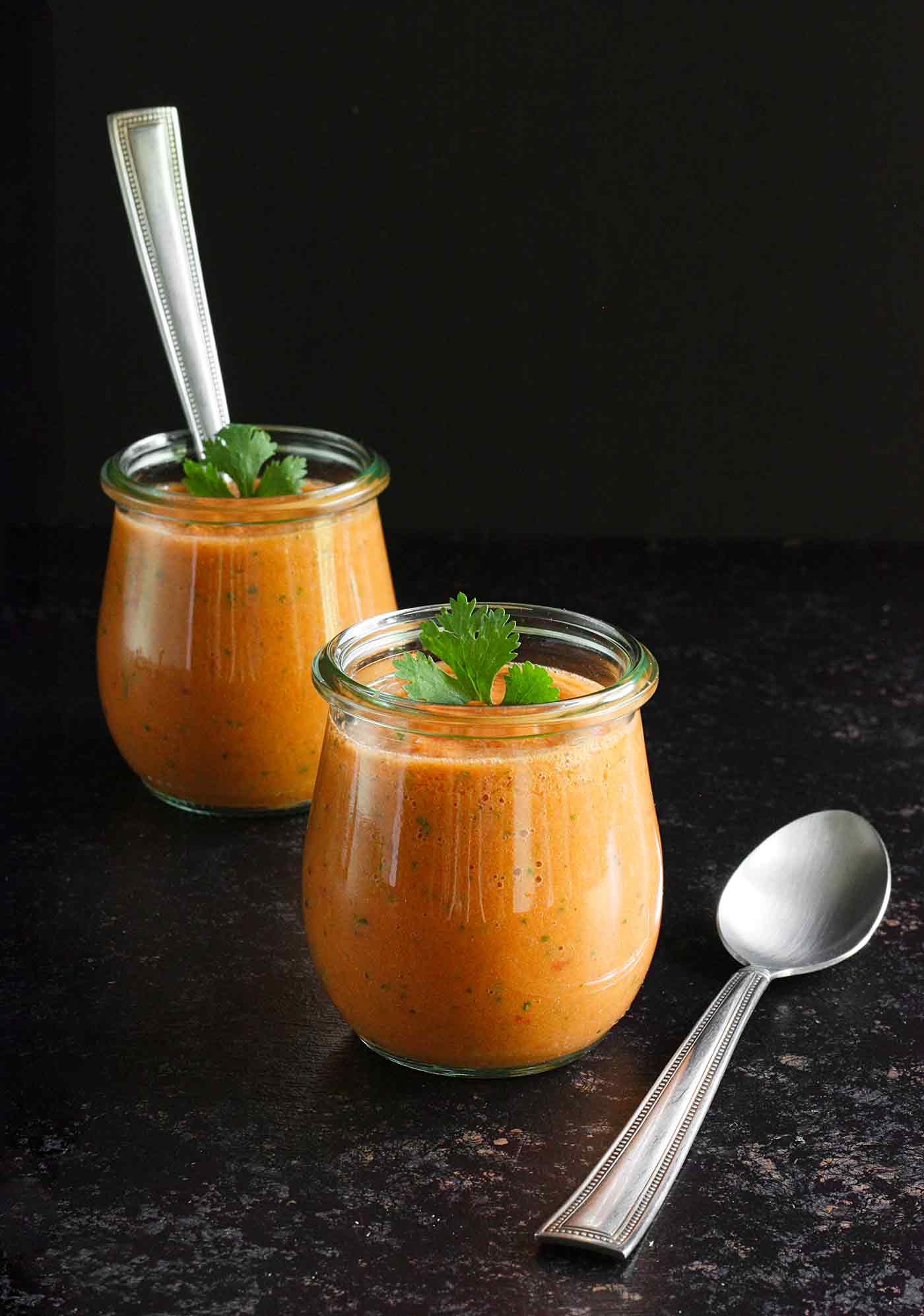 Guaczpacho in cute little jars