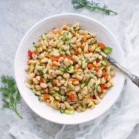 Herbed White Bean Picnic Salad. Recipe at SoupAddict.com
