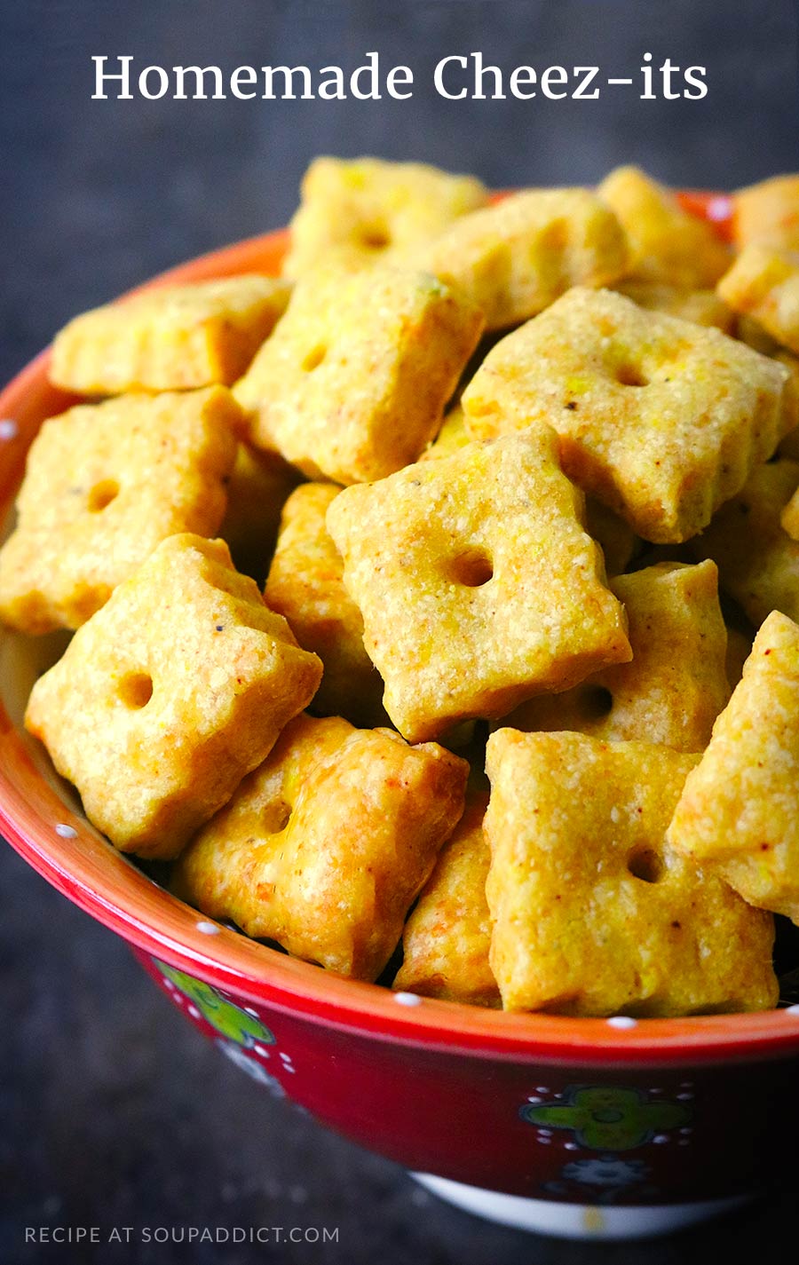 Homemade Cheez-its Crackers from SoupAddict.com