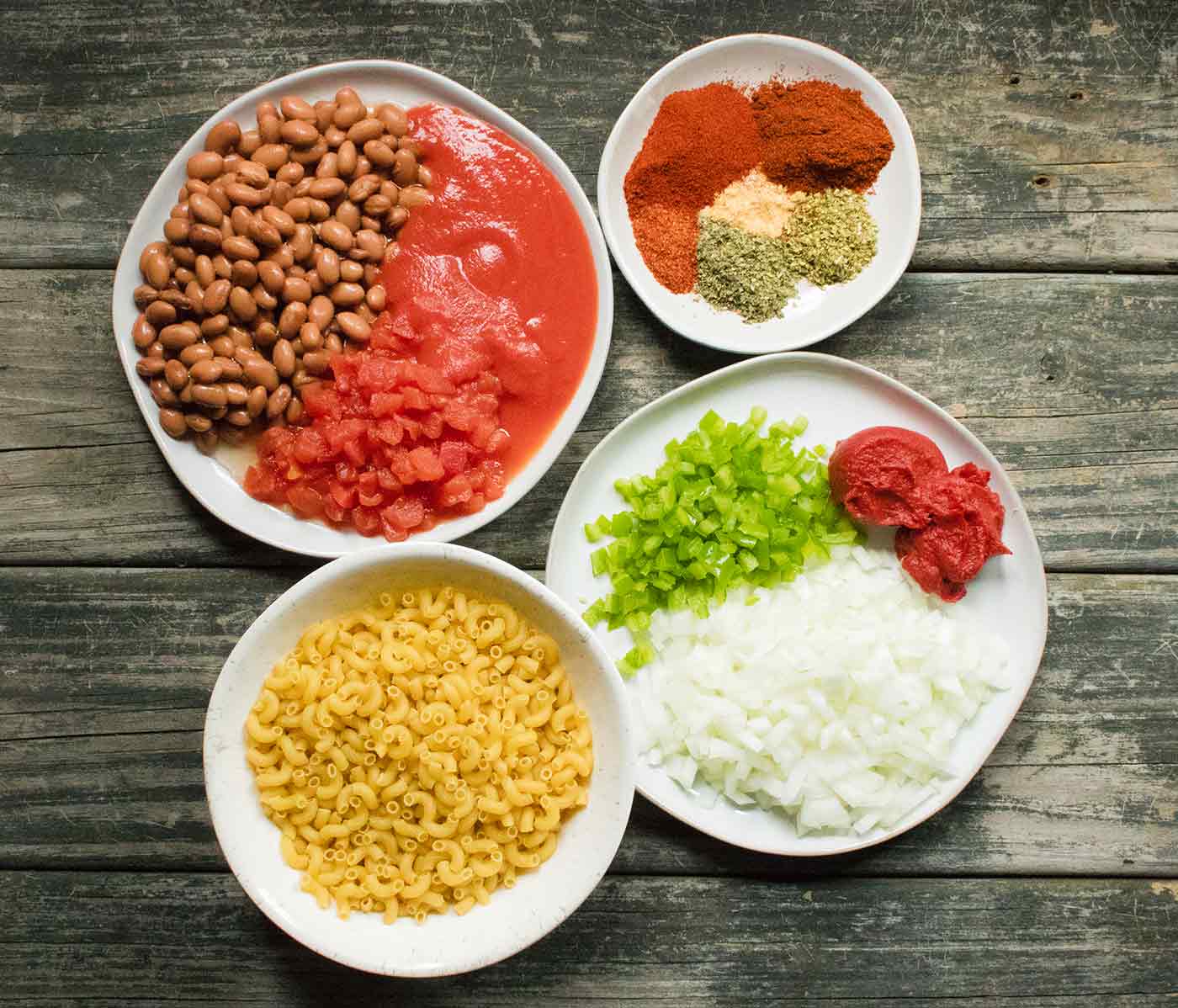 Ingredients for Instant Pot Chili Mac with Turkey