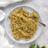 Instant Pot Quinoa served on a plate