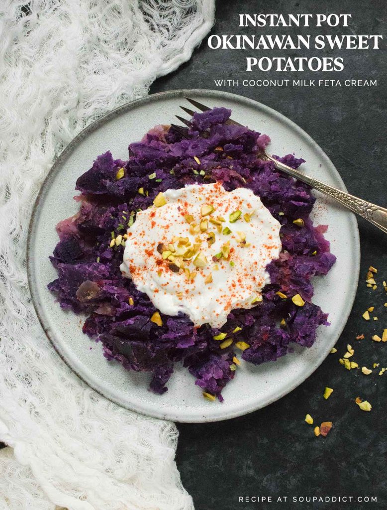 Instant Pot Okinawan Purple Sweet Potatoes