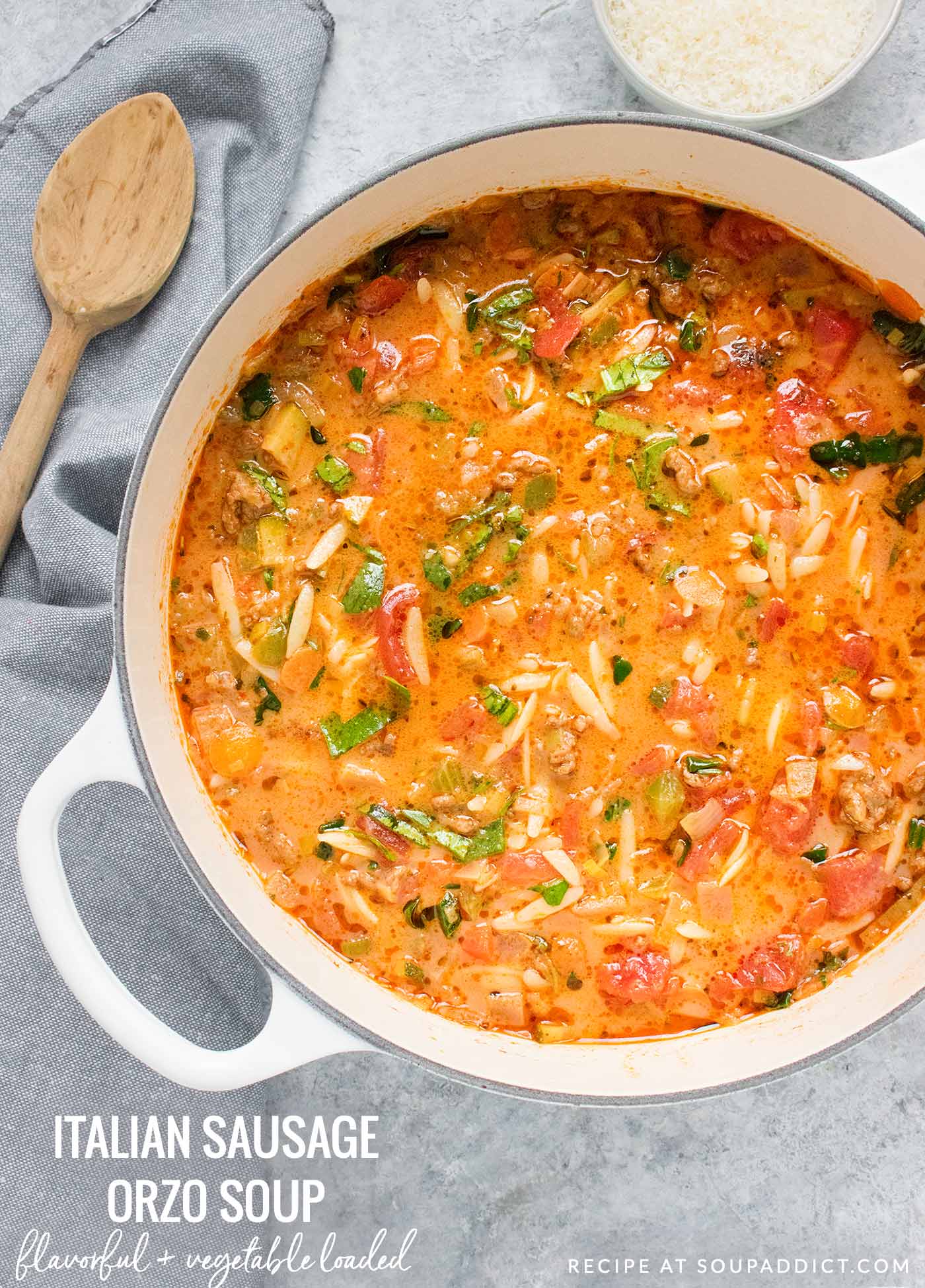 Italian Sausage Orzo Soup | Recipe at SoupAddict.com