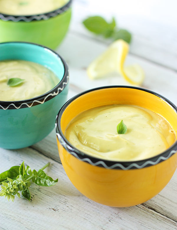 Chilled Lemon Basil Avocado Soup | SoupAddict.com
