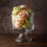 Tangerine Dream Meringue Swirls in a bowl