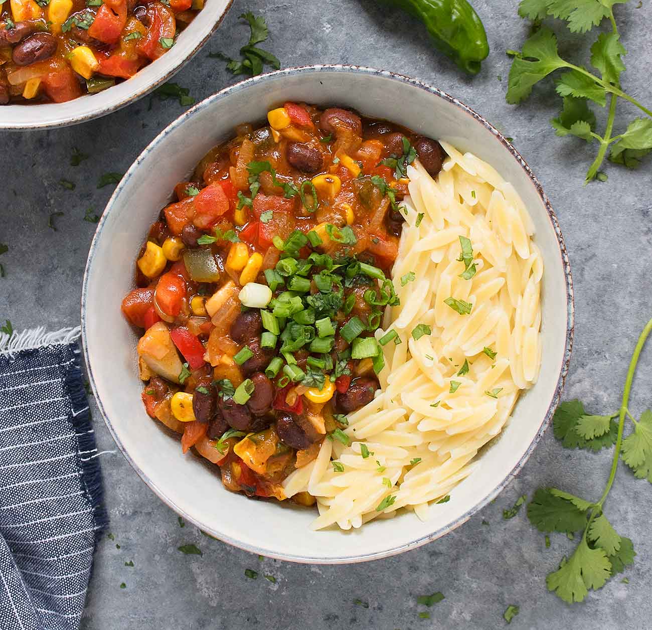 Mexican Chili with Orzo