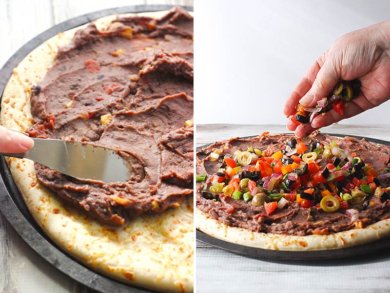 Vegetarian Mexican Pizza from SoupAddict.com