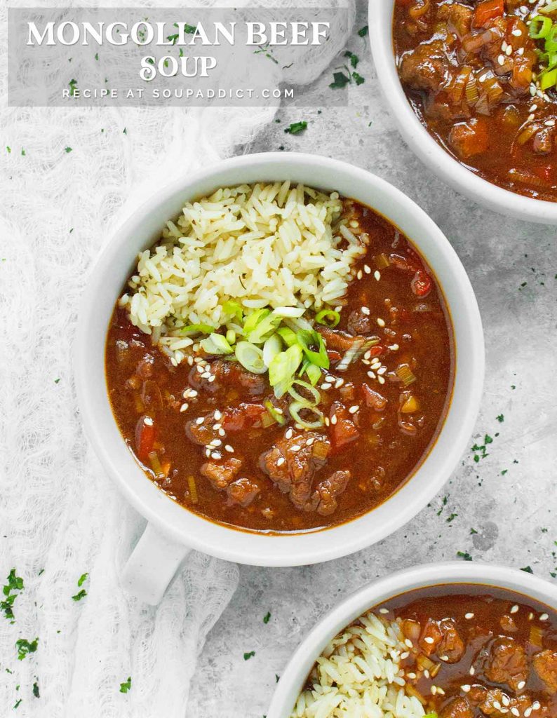 Mongolian Beef Soup