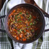 Mushroom Lentil Adzuki Bean | SoupAddict.com