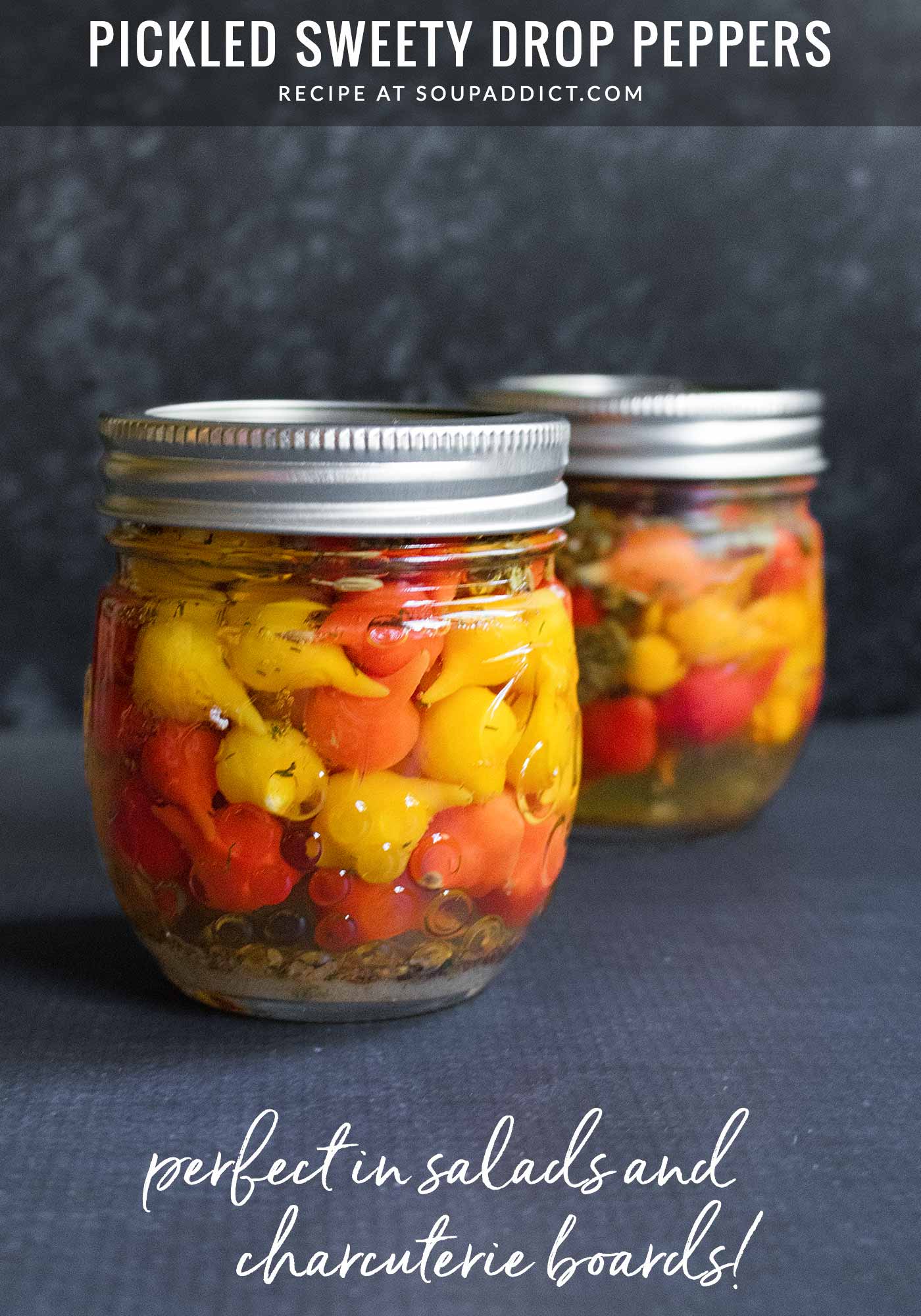 Pickled Sweet Drops, jarred and ready to store in the fridge