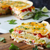 Super Stacked Quesadilla Pie | SoupAddict.com
