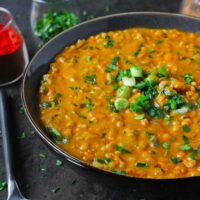 Red Lentil Masala Soup with Barley | SoupAddict.com