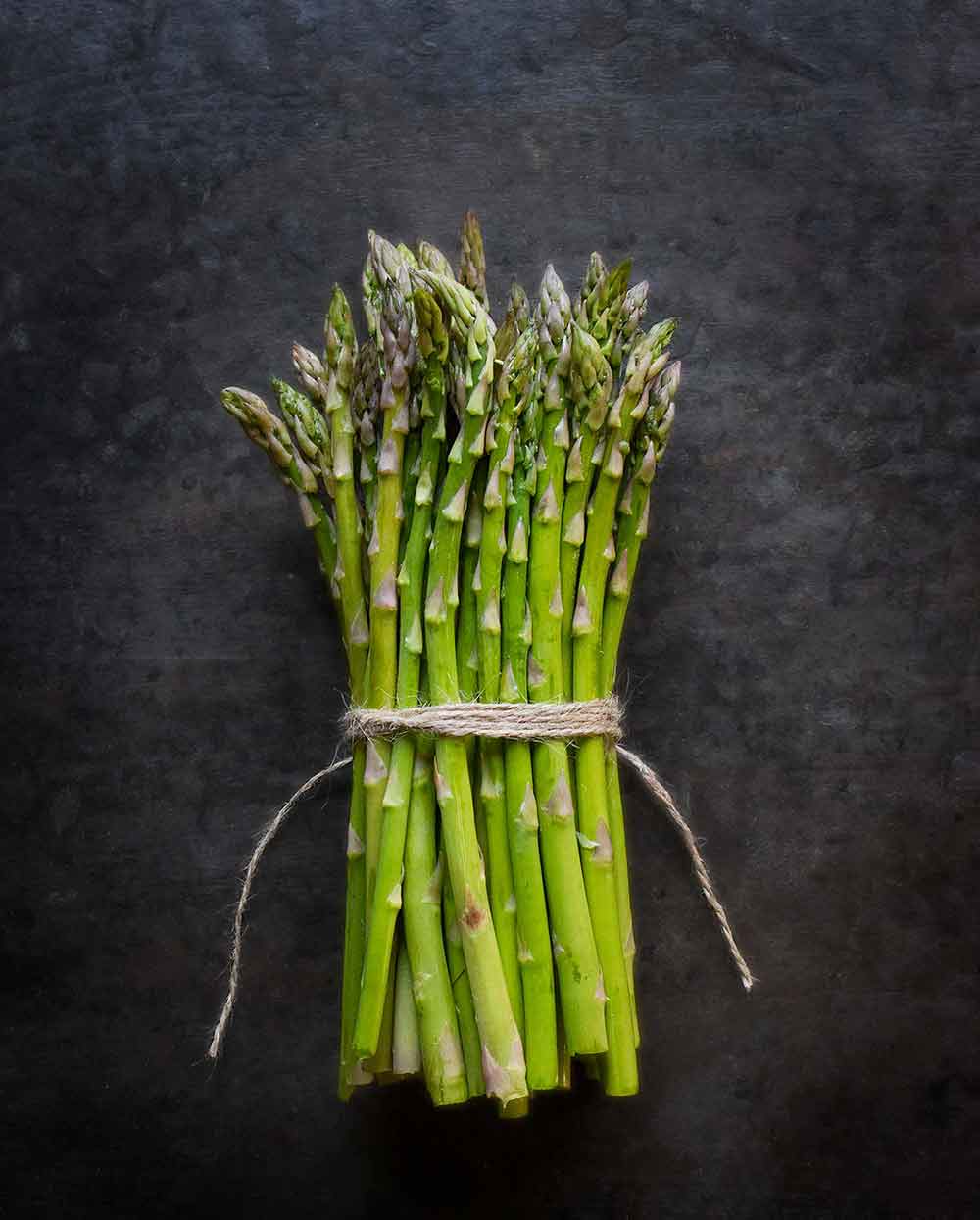 A bundle of spring asparagus, for roasted asparagus recipe.