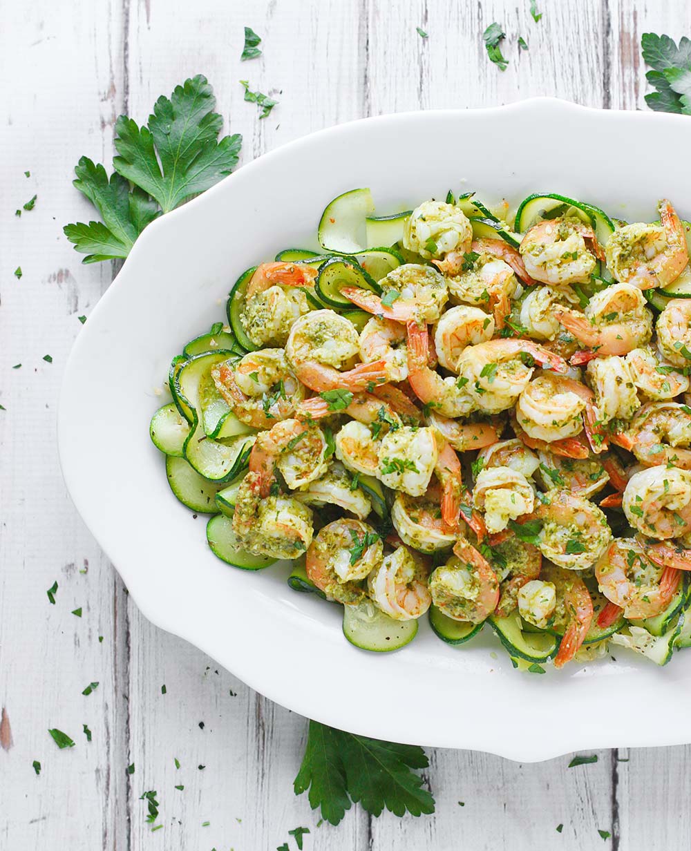 Roasted Shrimp in Spicy Green Sauce from SoupAddict.com