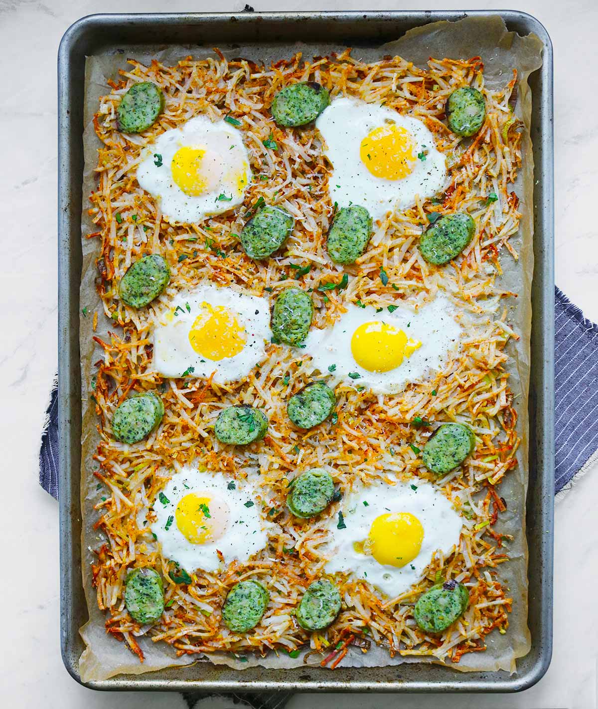 Sheet Pan Hash Browns from SoupAddict.com