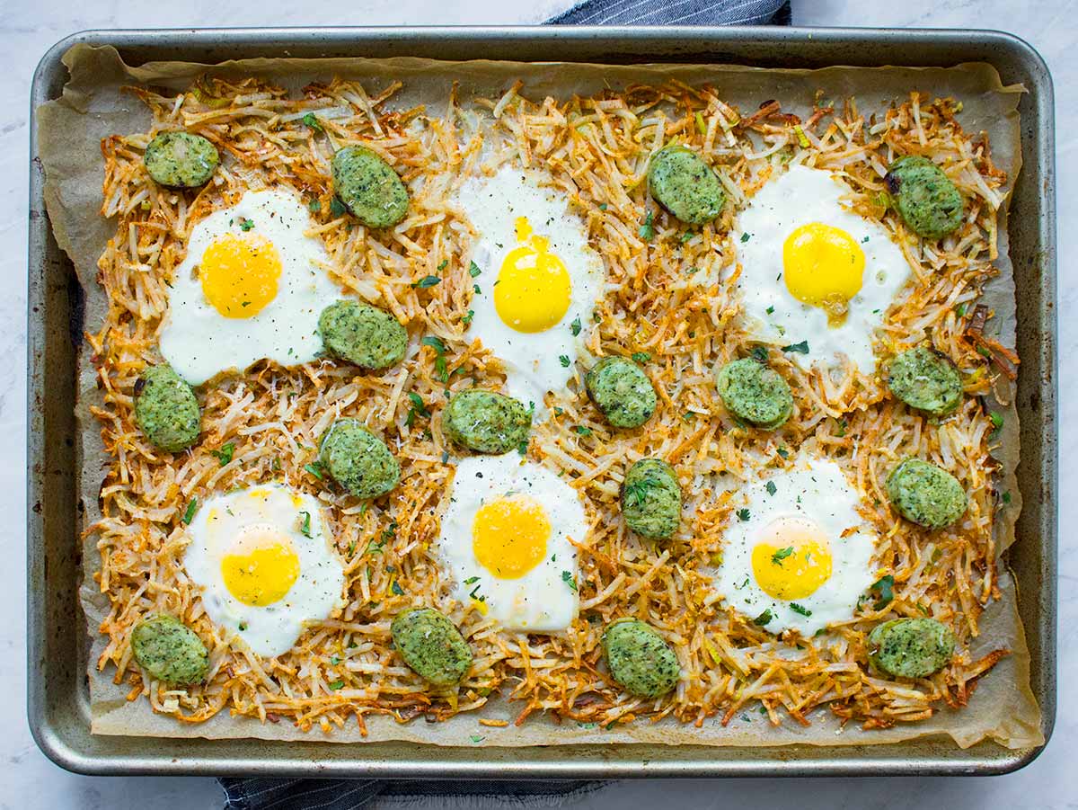Sheet Pan Hash Browns from SoupAddict.com