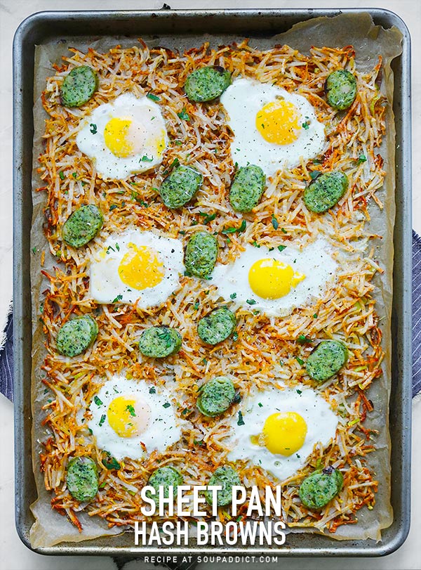 Sheet Pan Hash Browns from SoupAddict.com