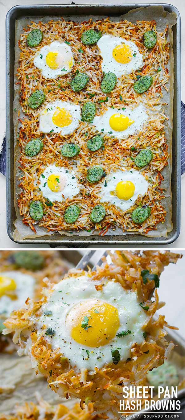 Sheet Pan Hash Browns from SoupAddict.com