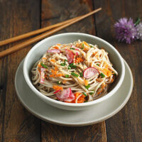 Soba Noodle Salad with Orange Miso Vinaigrette