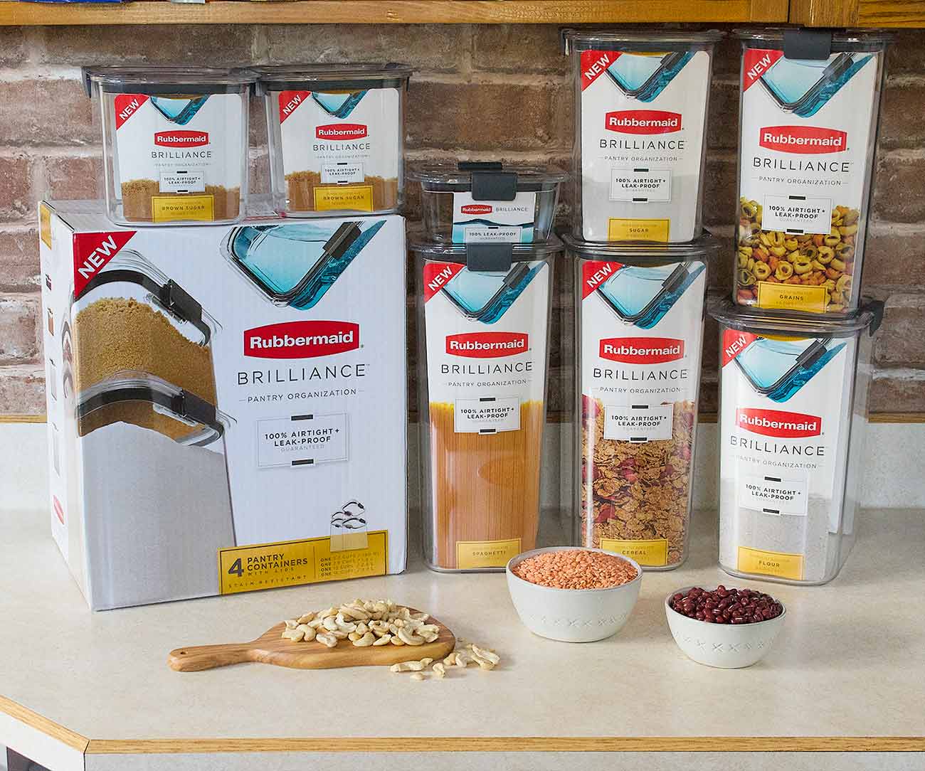 New storage containers for SoupAddict's dried goods pantry.