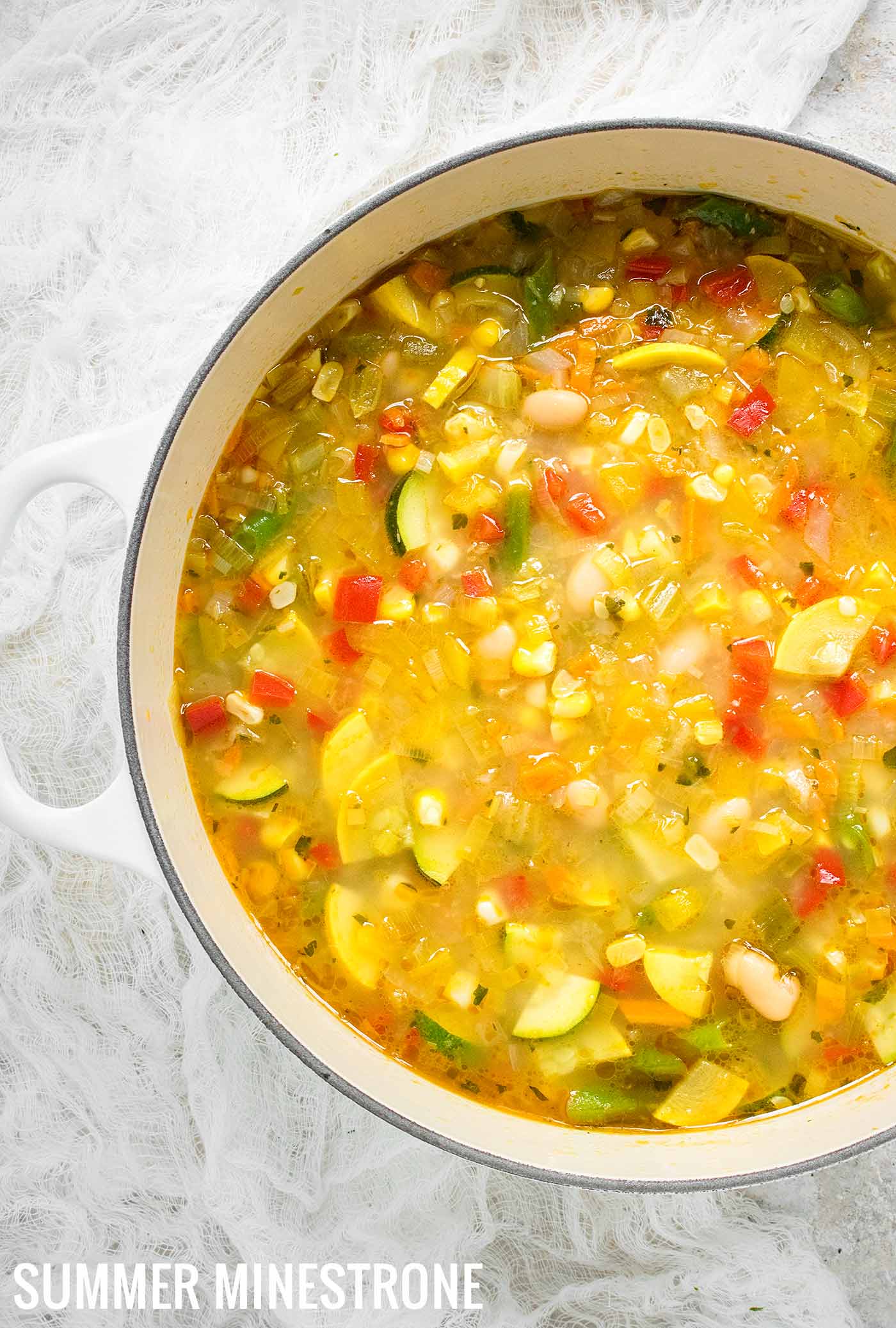 Summer Minestrone - Recipe at SoupAddict.com