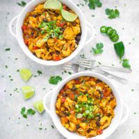Two bowls of Tex-Mex Tortellini