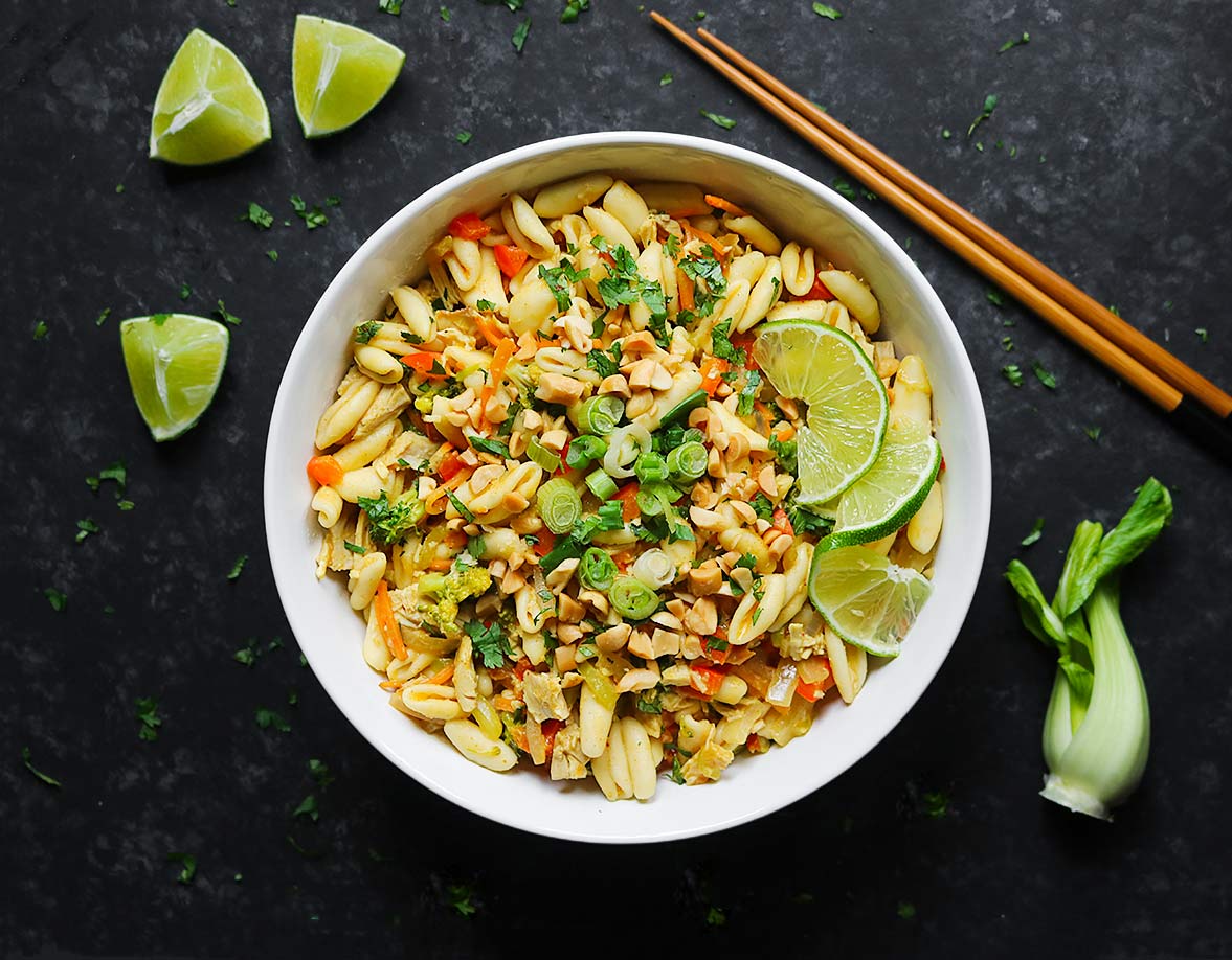 Thai Pasta with Chicken from SoupAddict.com