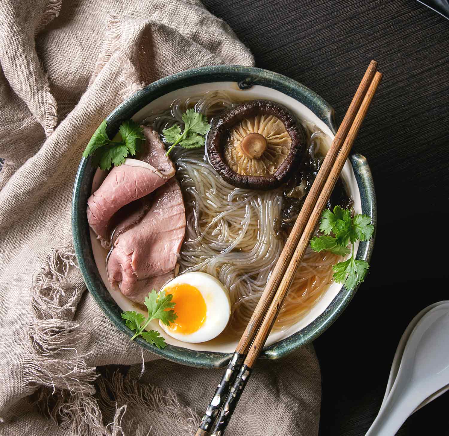 Umami loaded bowl of soup.