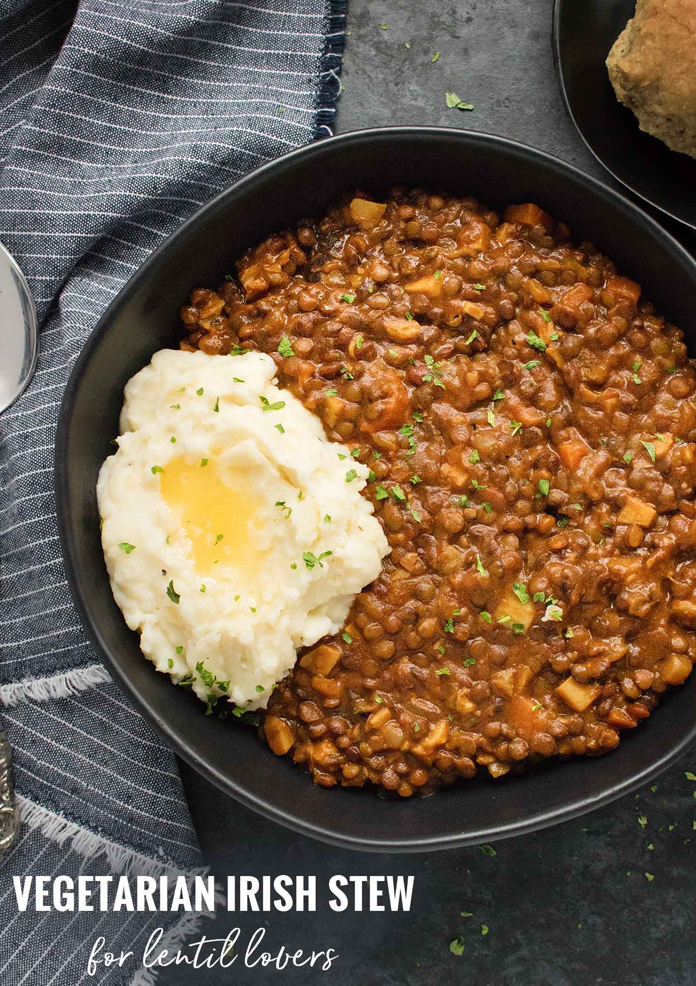 Vegetarian Irish Stew for Lentil Lovers - Recipe at SoupAddict.com