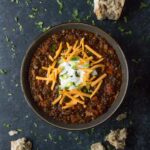 Vegetarian Lentil Chili. Recipe at SoupAddict.com | lentils | chili | vegetarian | vegan | food in bowls