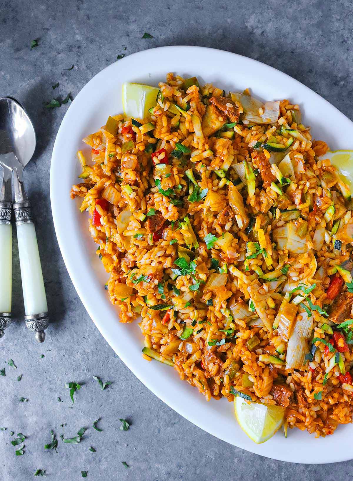 Vegetarian Paella from SoupAddict.com