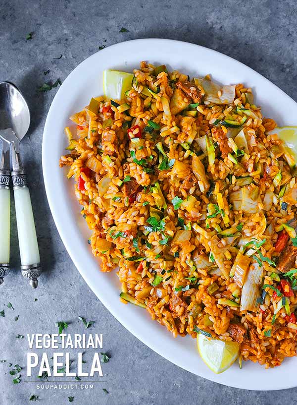 Vegetarian Paella from SoupAddict.com