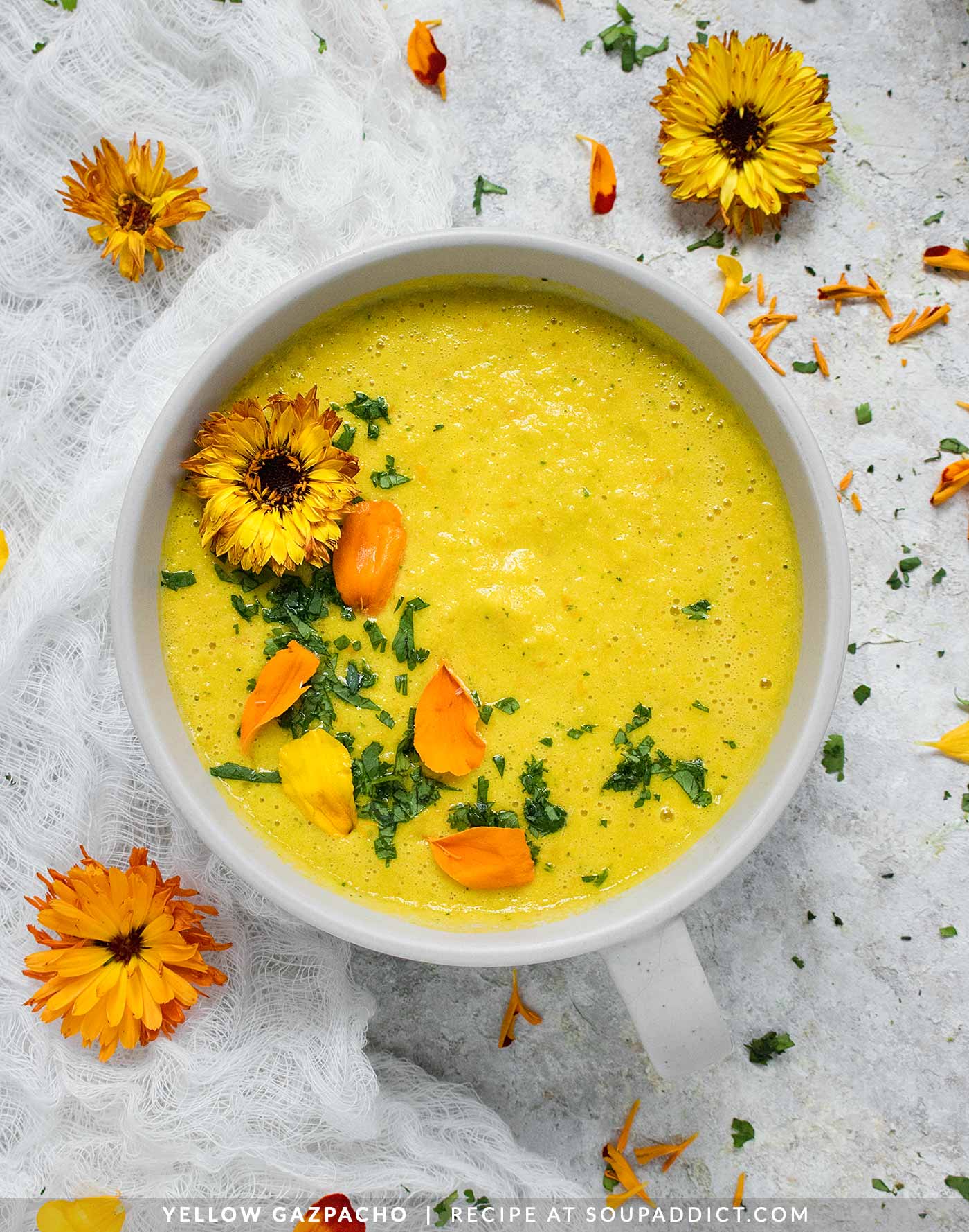 Yellow Gazpacho - The Best Summer Gazpacho - Recipe at SoupAddict.com